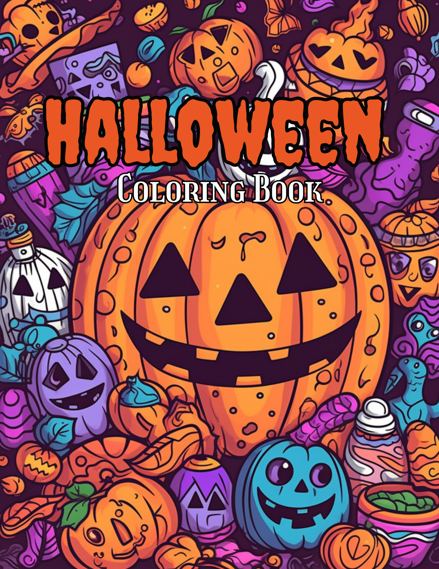 Digital Coloring Book- (Halloween) 50 Page + 5 free covers