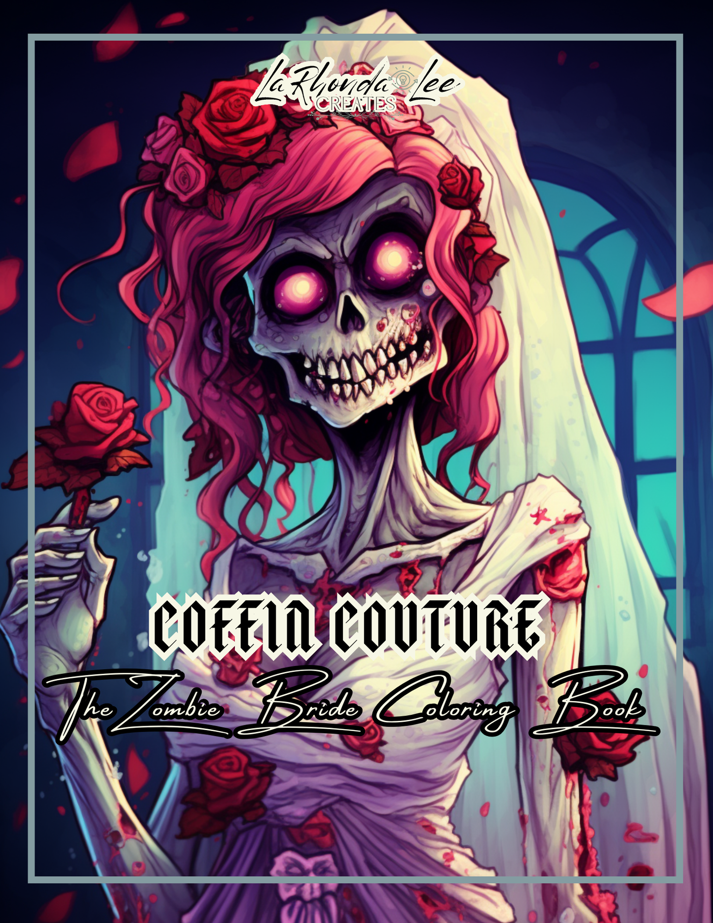 Coffin Couture- Zombie Bride Coloring Book