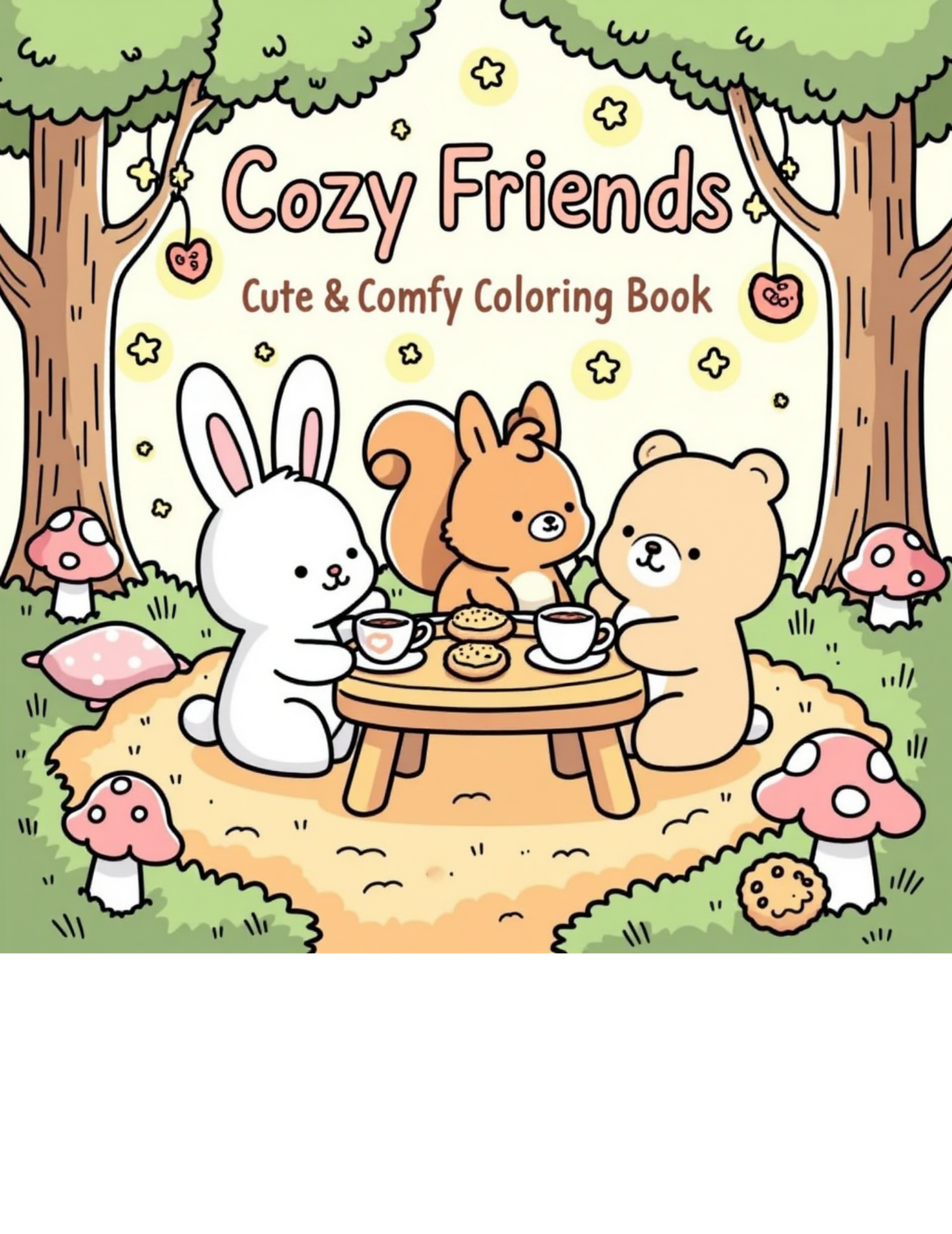 Cozy Friends Cute & Comfy Coloring Book