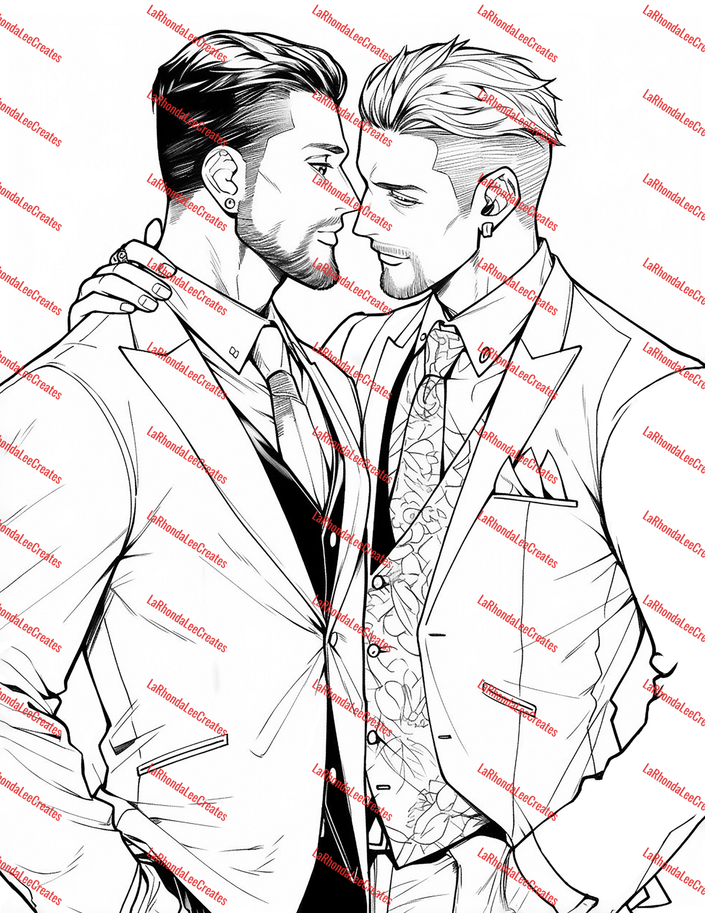 Bold, Built & Beautiful: A Digital Coloring Book for the Gays + 5 free Covers