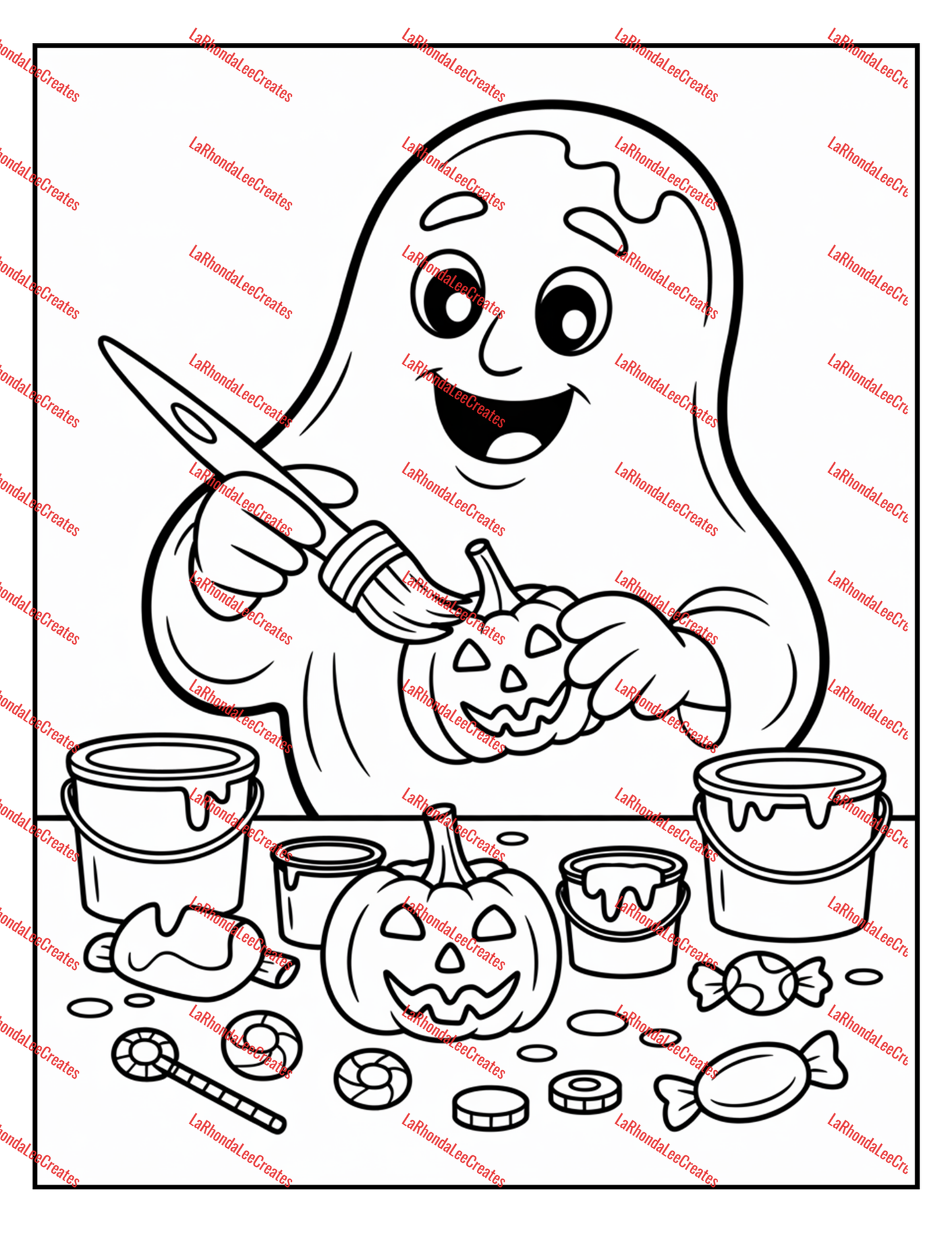 Digital Coloring Book- (Halloween) 50 Page + 5 free covers