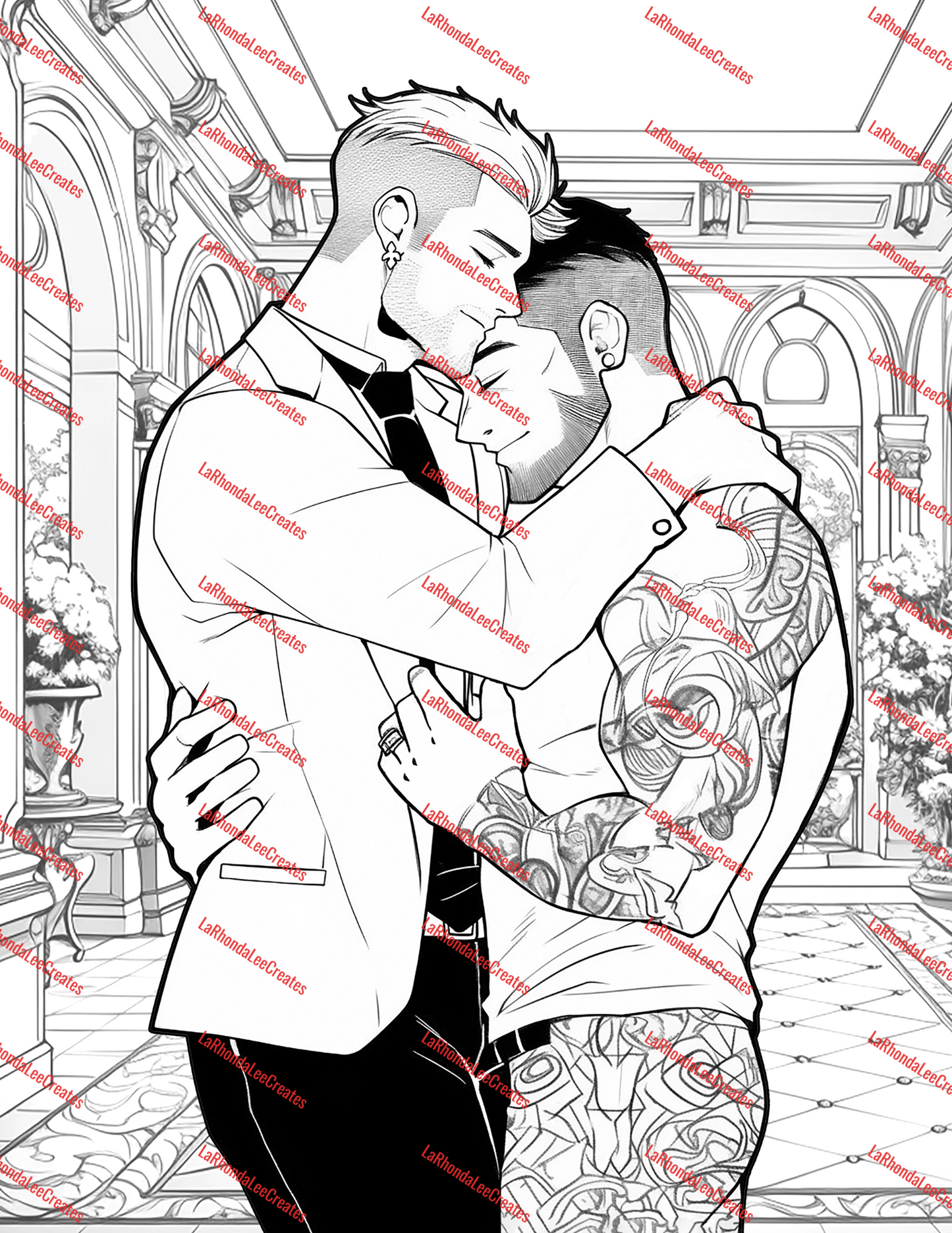Bold, Built & Beautiful: A Digital Coloring Book for the Gays + 5 free Covers