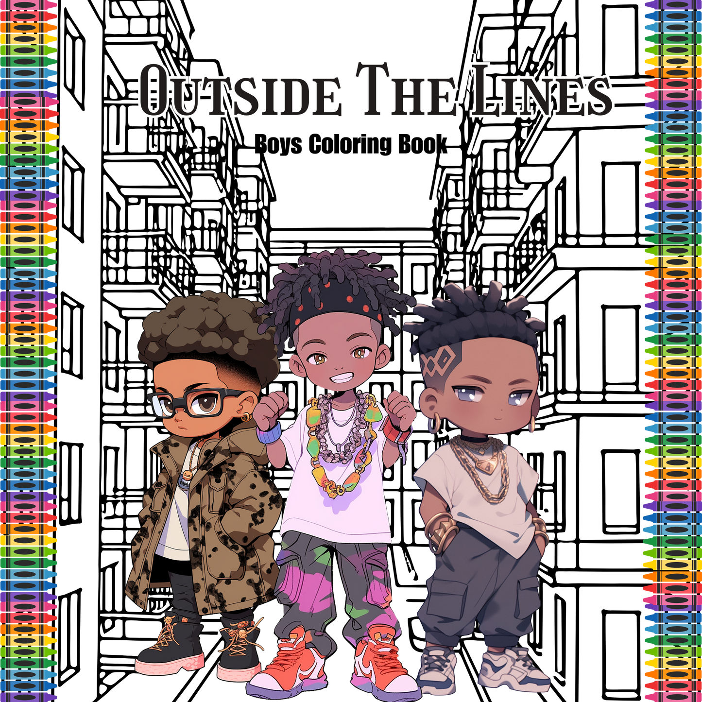Boys Outside The Lines Coloring Book (Digital)