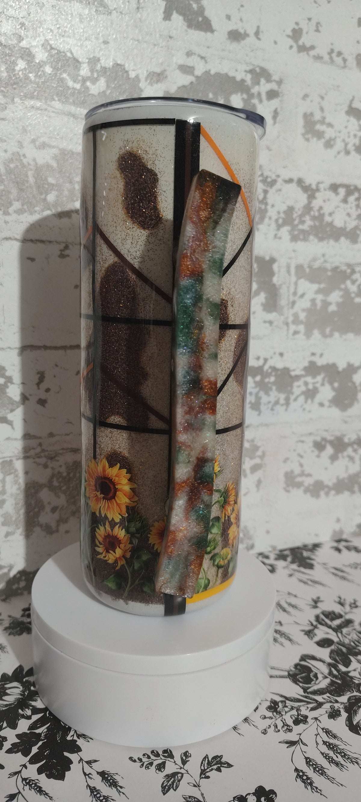 Highland Sunflower w/ Custom Handle 20oz