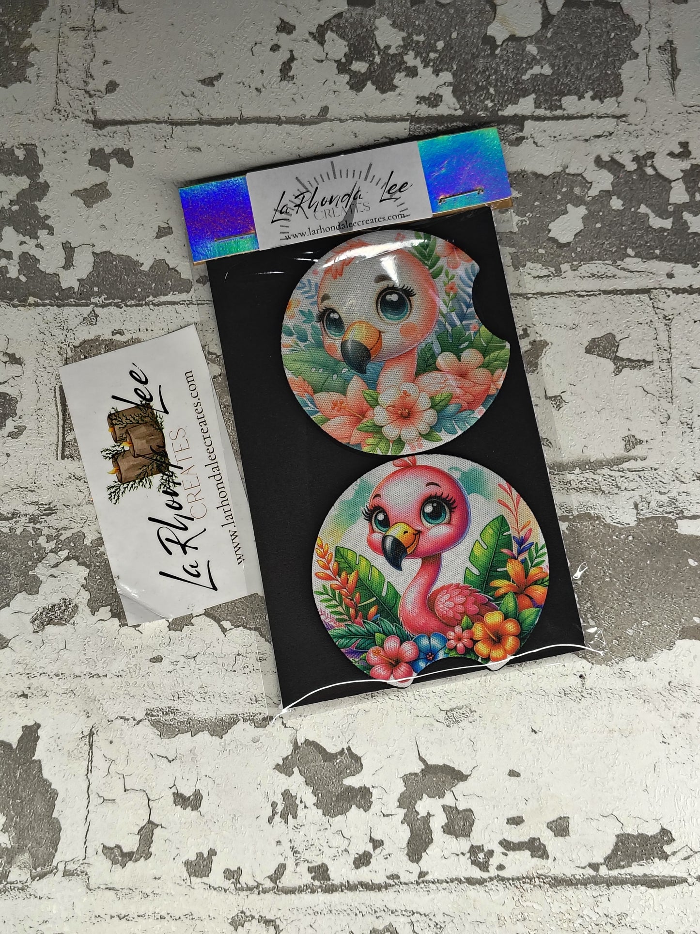 Cute Flamingo Coaster 2pk