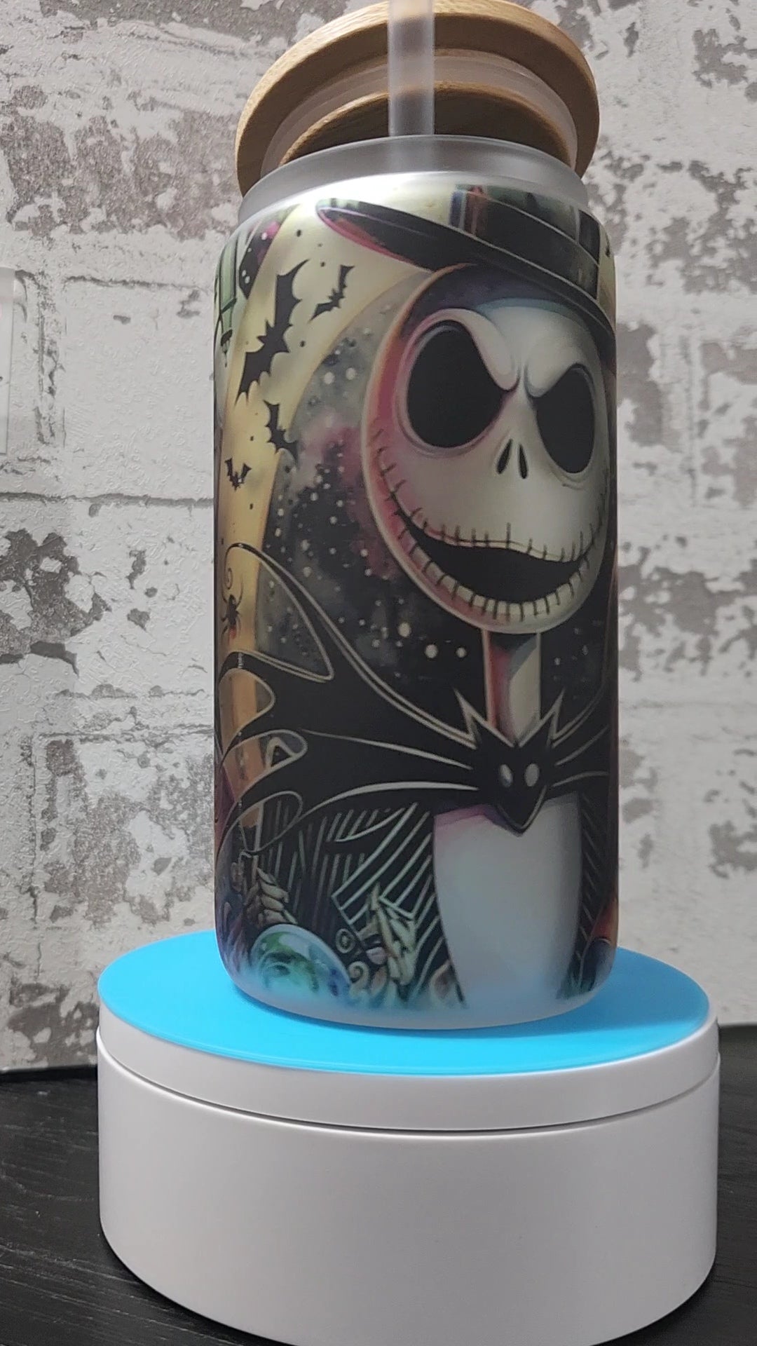 Nightmare 4 16oz glass tumbler