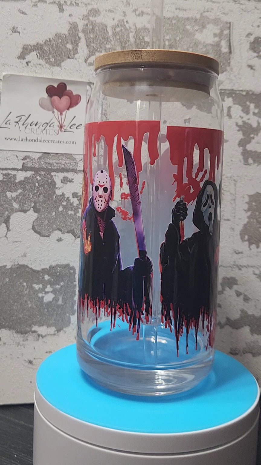 Horror 5 20oz glas tumbler