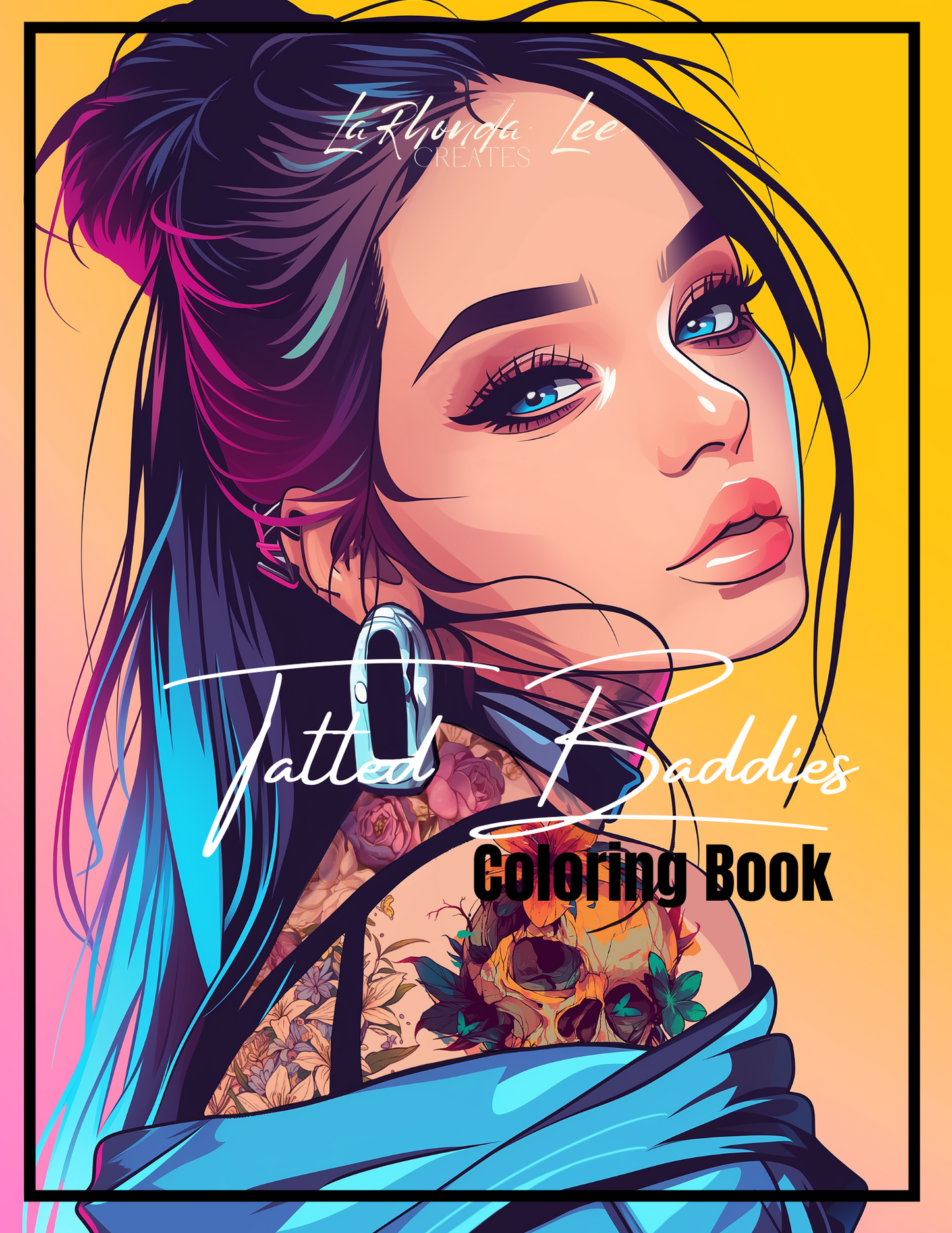 Tatted Baddies Digital Coloring Book +7 free Covers