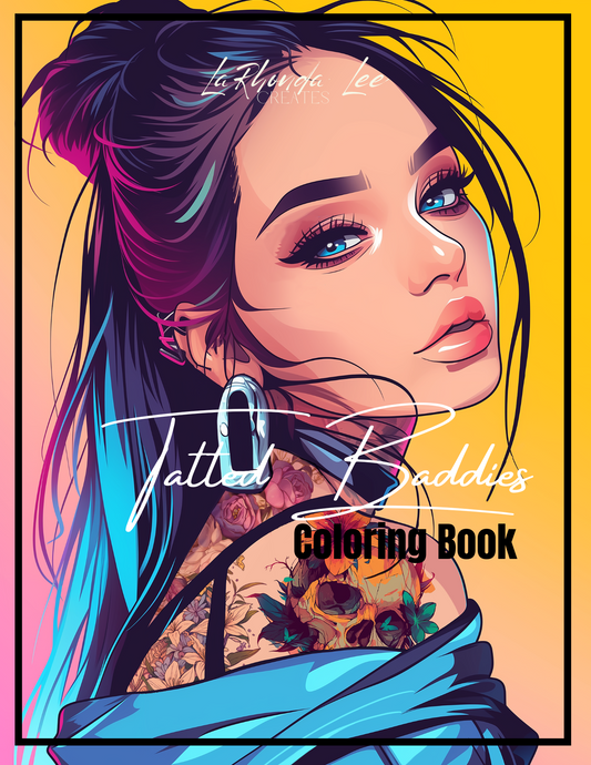 Tatted Baddies Digital Coloring Book +7 free Covers