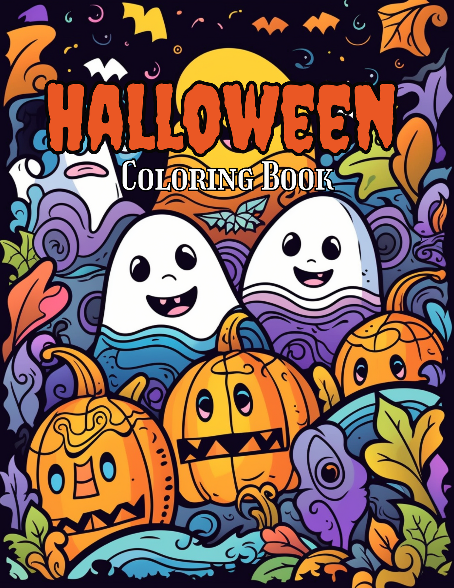 Digital Coloring Book- (Halloween) 50 Page + 5 free covers