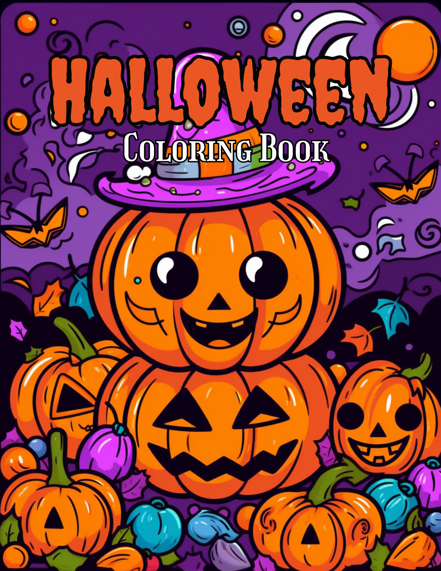 Digital Coloring Book- (Halloween) 50 Page + 5 free covers