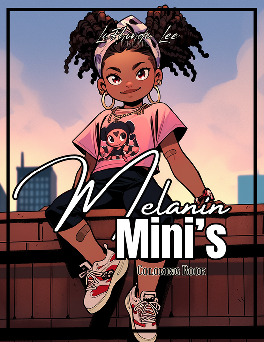Melanin Mini's Digital Coloring Book +4 free covers