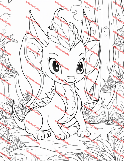 Dragons Digital Coloring Book