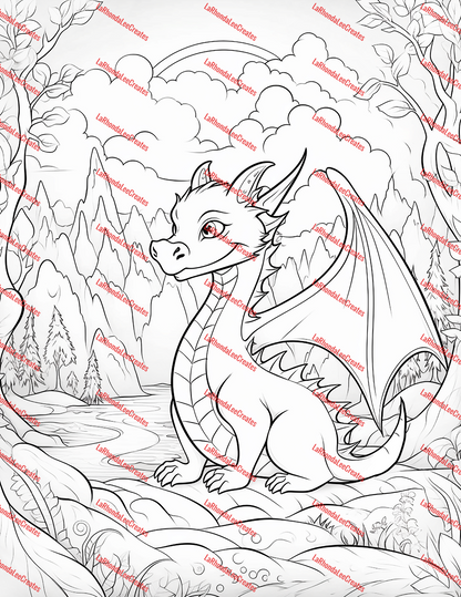 Dragons Digital Coloring Book