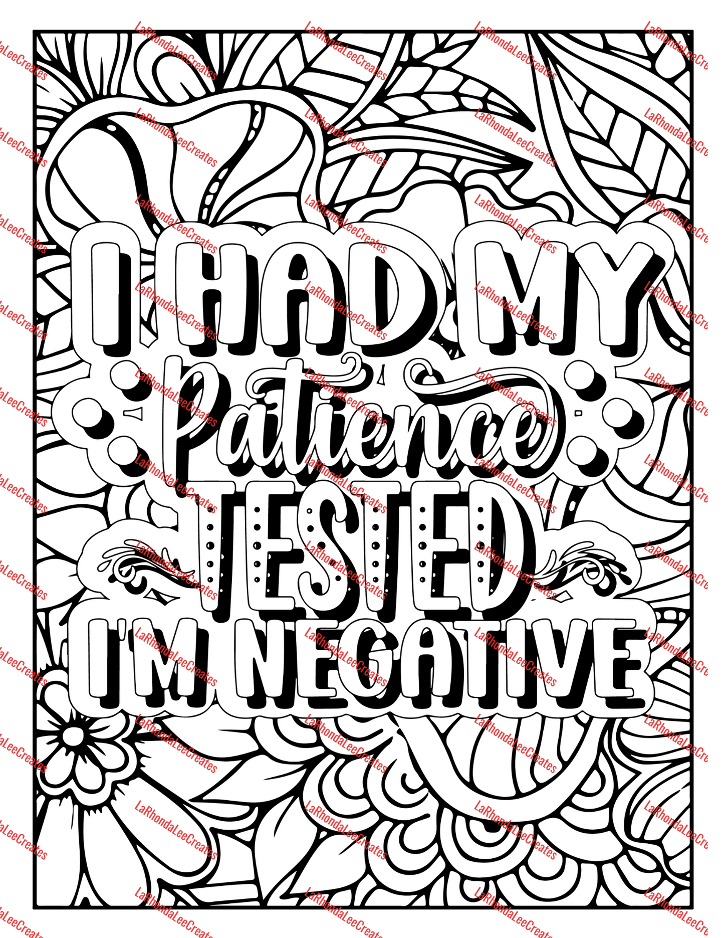Sarcastic Quotes Coloring Book Digital Download