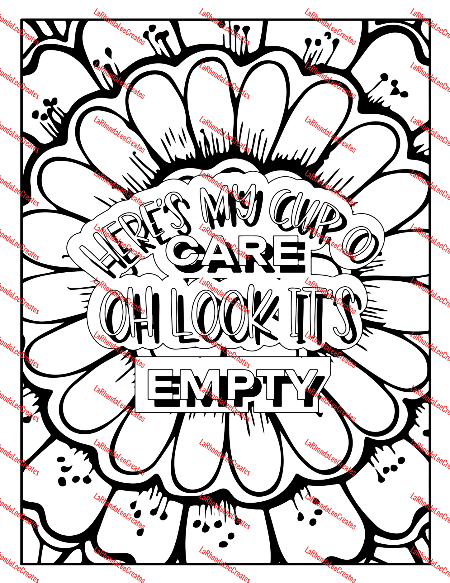 Sarcastic Quotes Coloring Book Digital Download