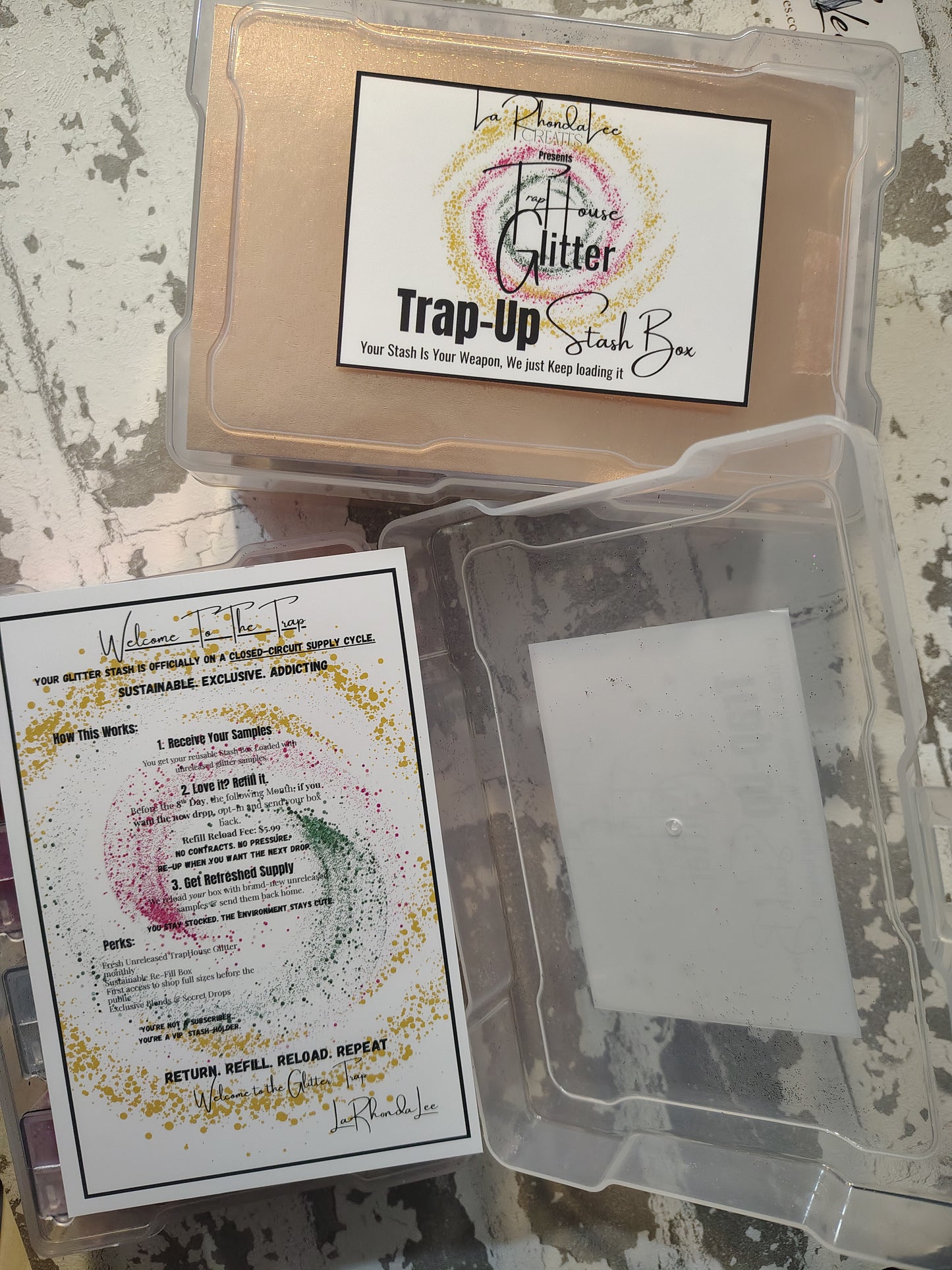 Trap-Up Glitter Stash Box