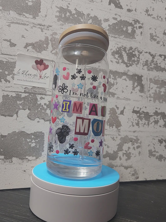 Cool Mom 20 oz glass tumbler