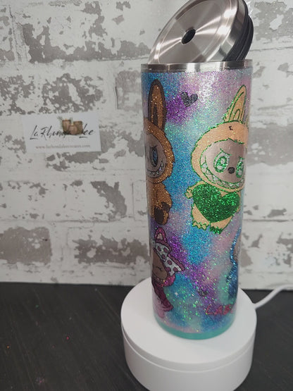 Labubu 20 Oz skinny slurp tumbler