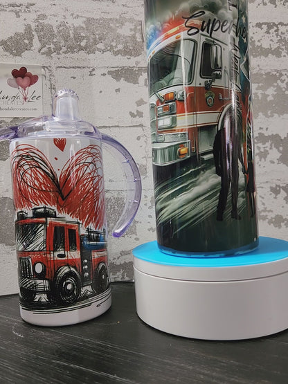 Father/ Daughter Fireman Tumbler Bundle