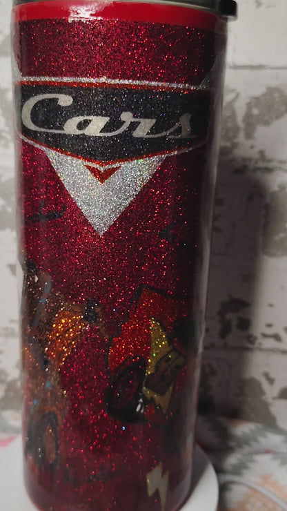1215-Cars 30 Oz Fatty Tumbler