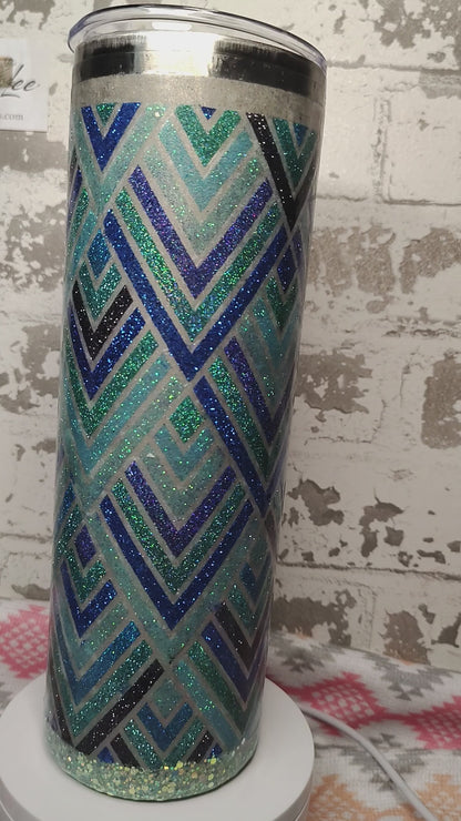 Blue Tangram 30 Oz tumbler