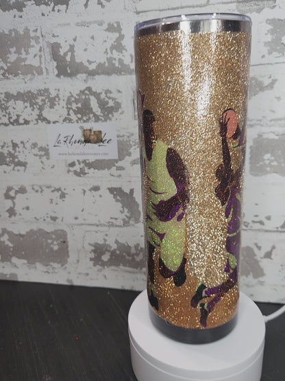 1142-Lakers 30 Oz Stainless Steel Tumbler
