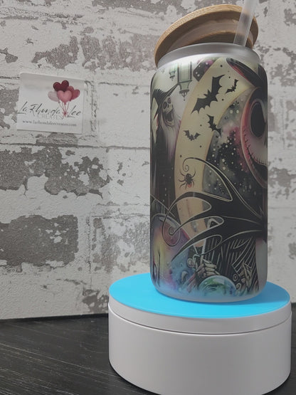 Nightmare 4 16oz glass tumbler