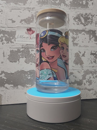 Princess Disney 20oz glass tumbler