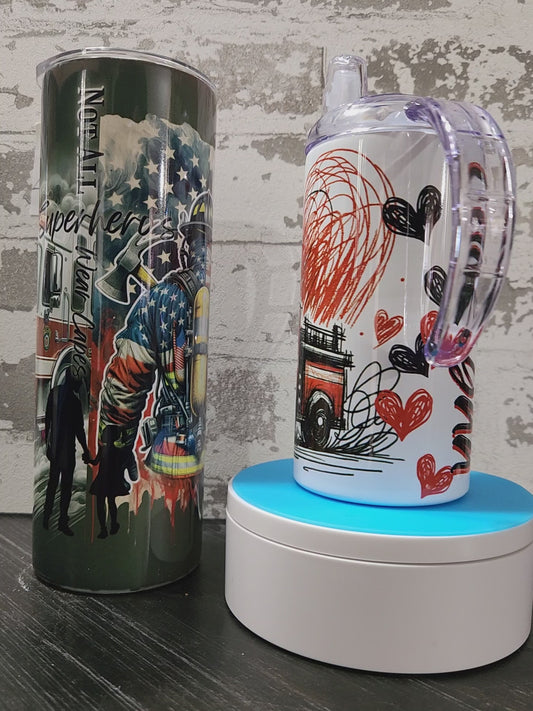 Father/ Daughter Fireman Tumbler Bundle