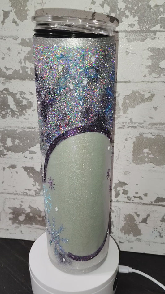 35oz Snowglobe Photo Tumbler