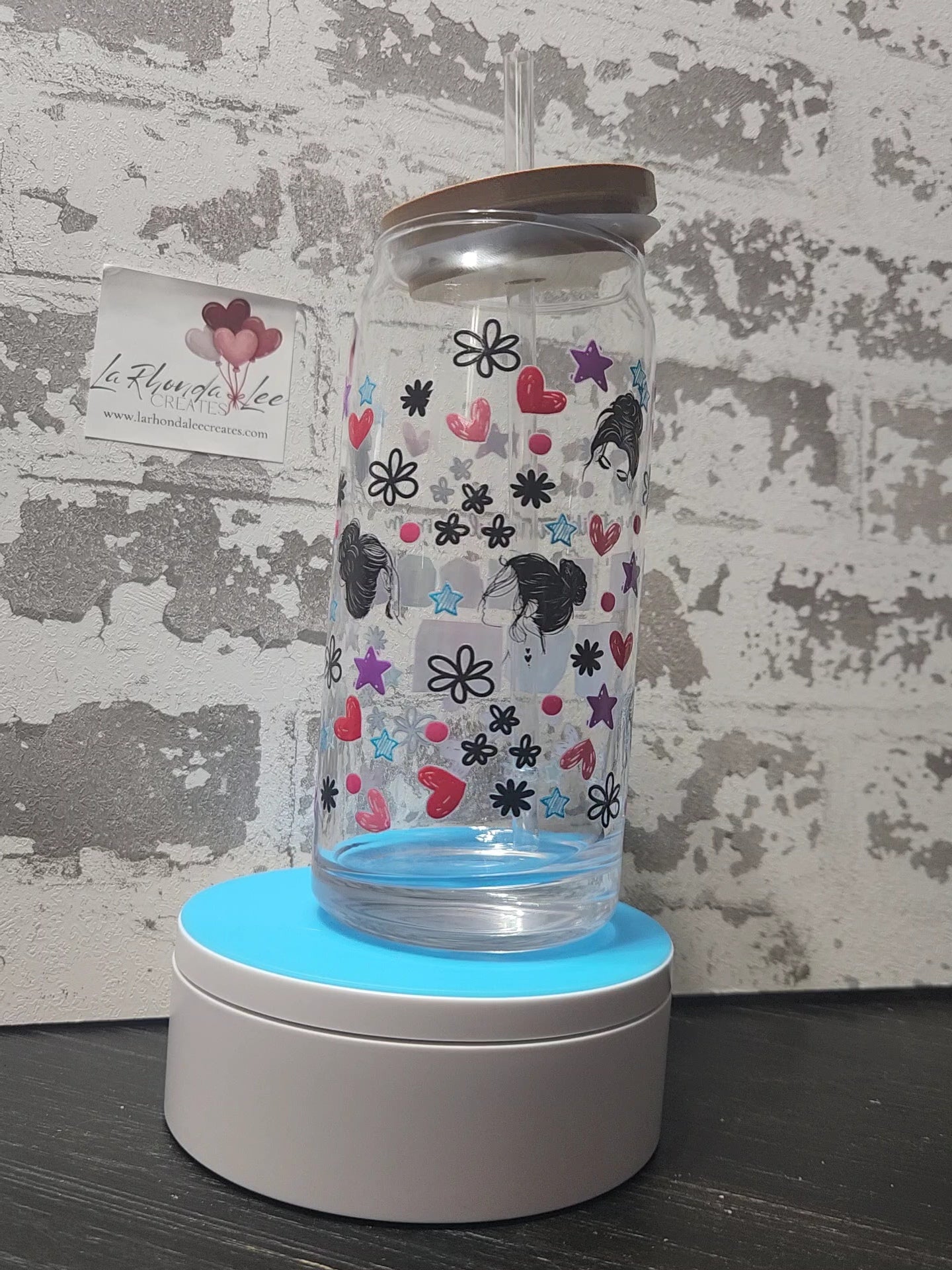 Cool Mom 20 oz glass tumbler