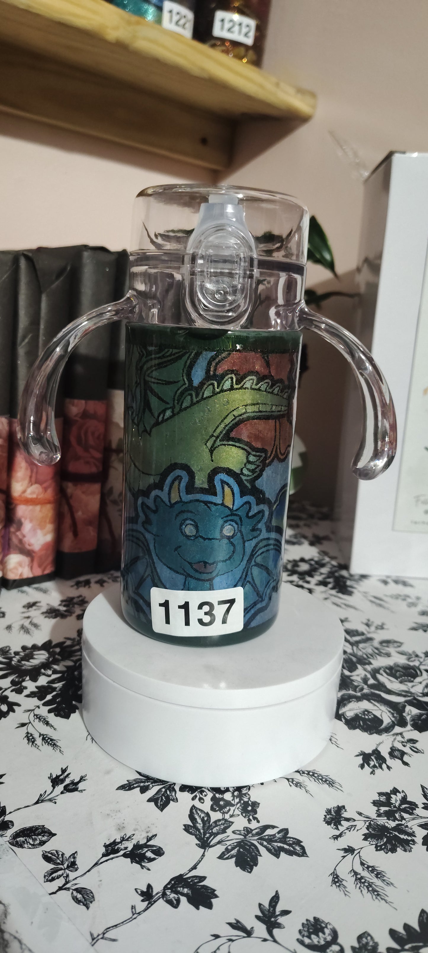 1137-Dragon Green 12 Oz Duo Kids Tumbler