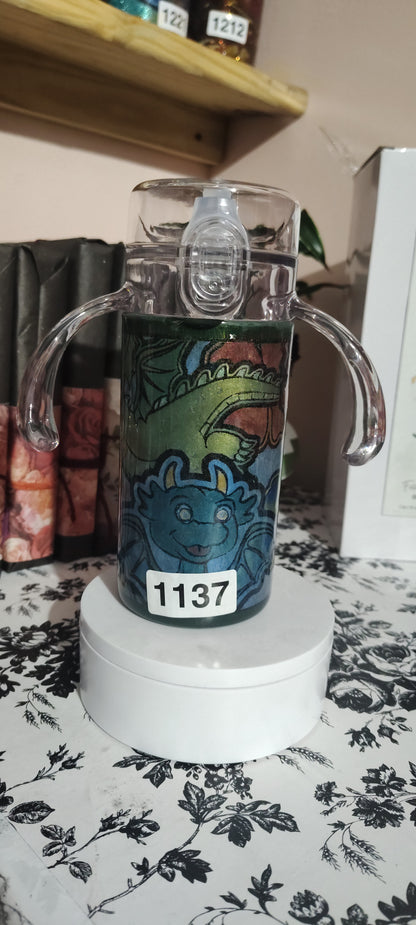 1137-Dragon Green 12 Oz Duo Kids Tumbler