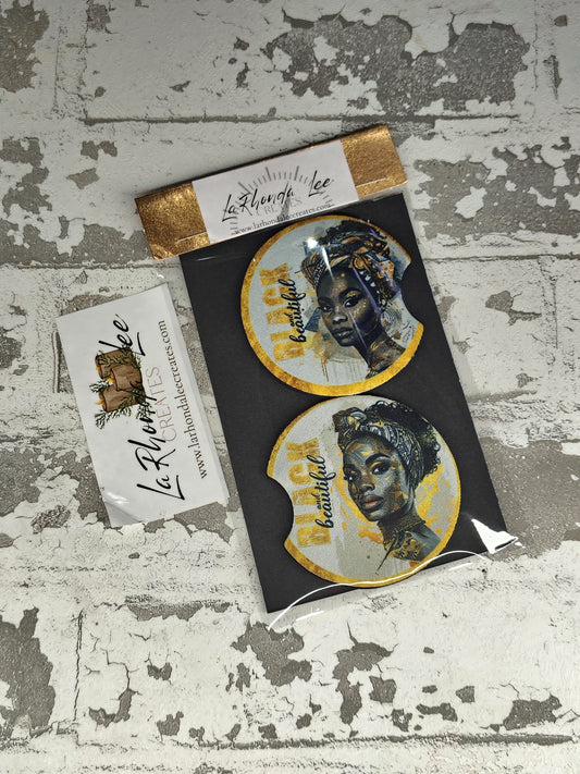Black & Proud Coaster 2pk