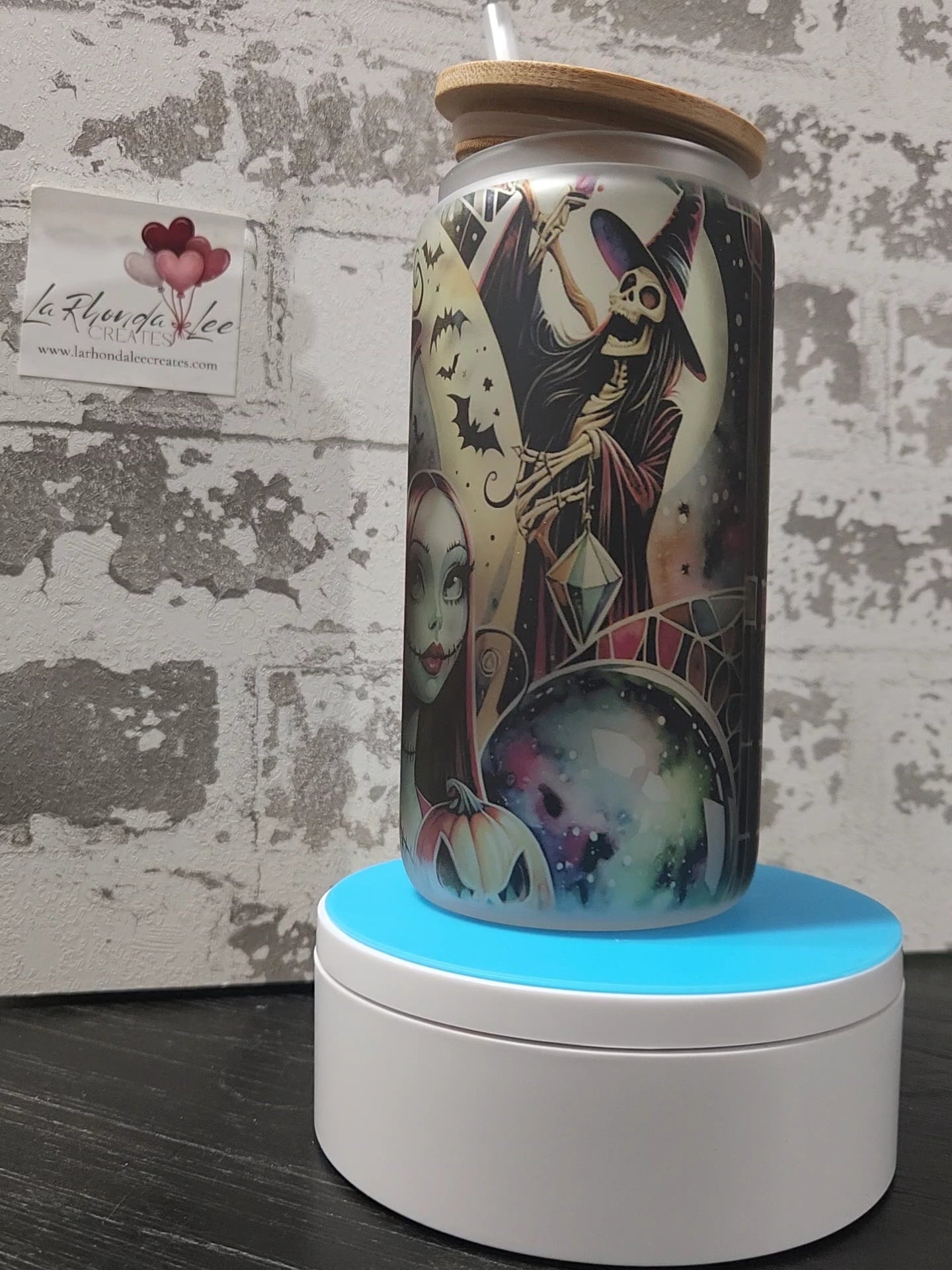 Nightmare 4 16oz glass tumbler