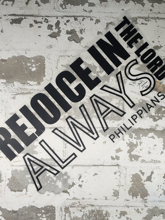 Rejoice in the Lord