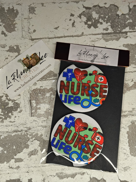 Nurse Life Coasters 2pk