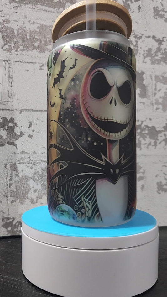 Nightmare 4 16oz glass tumbler