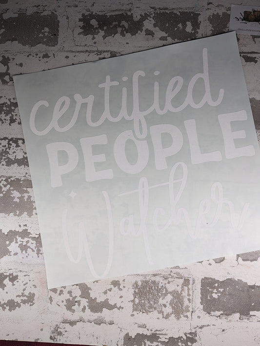 Certified People Watcher