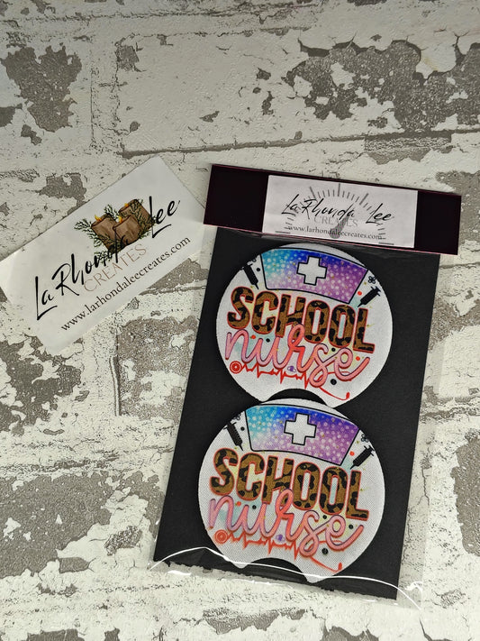School Nurse Coasters 2pk