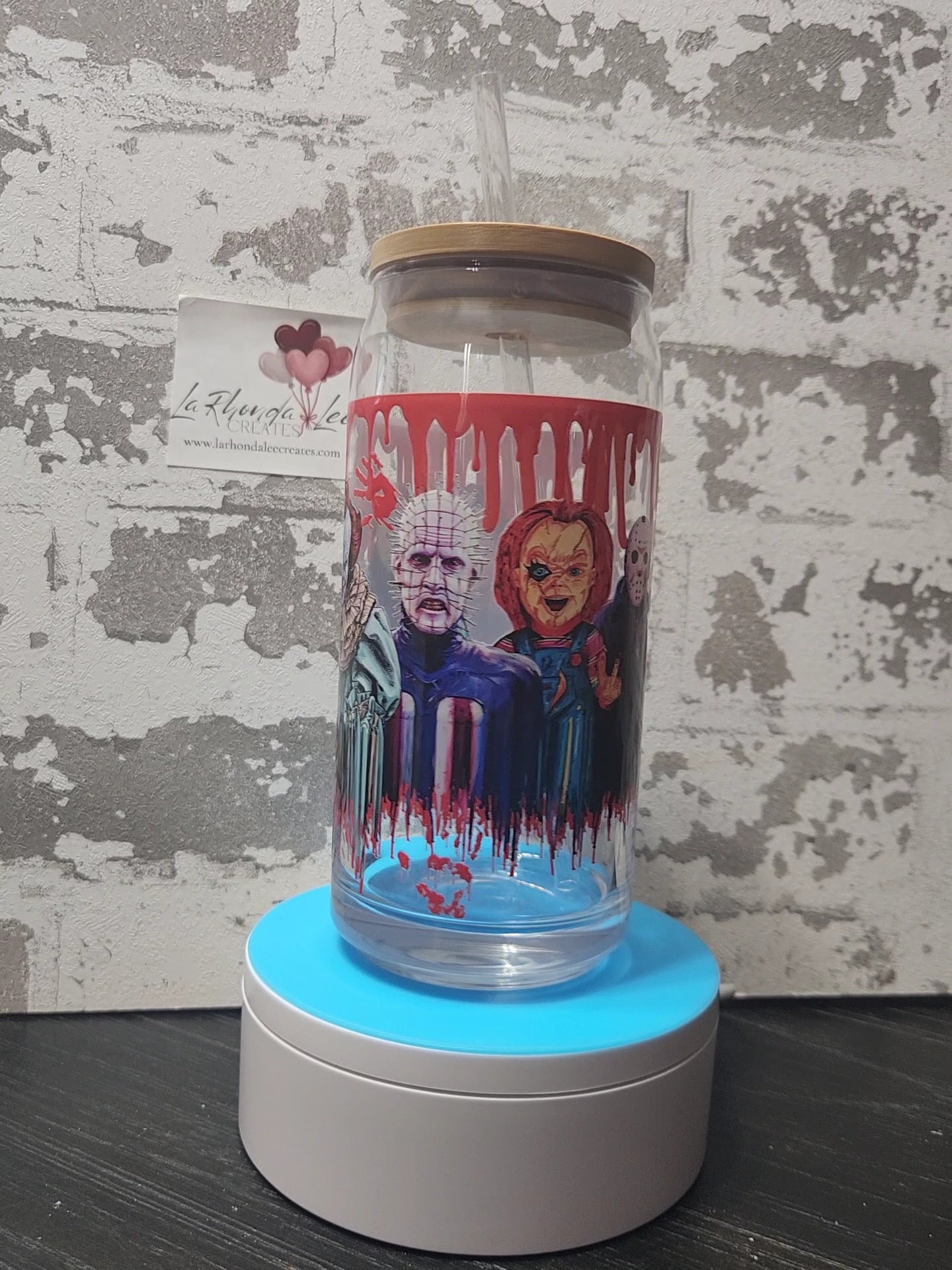 Horror 5 20oz glas tumbler