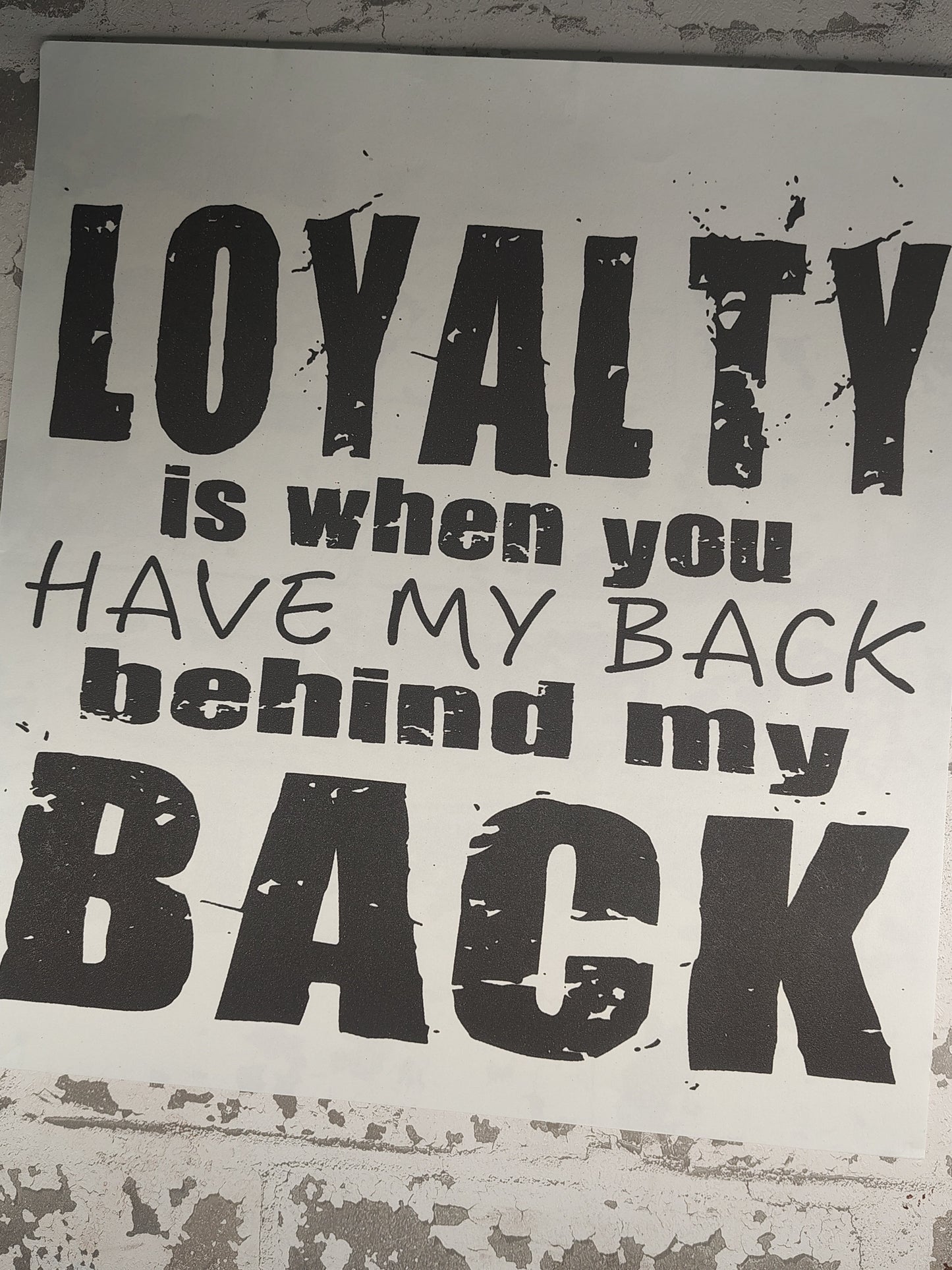 302- Loyalty.. behind my back