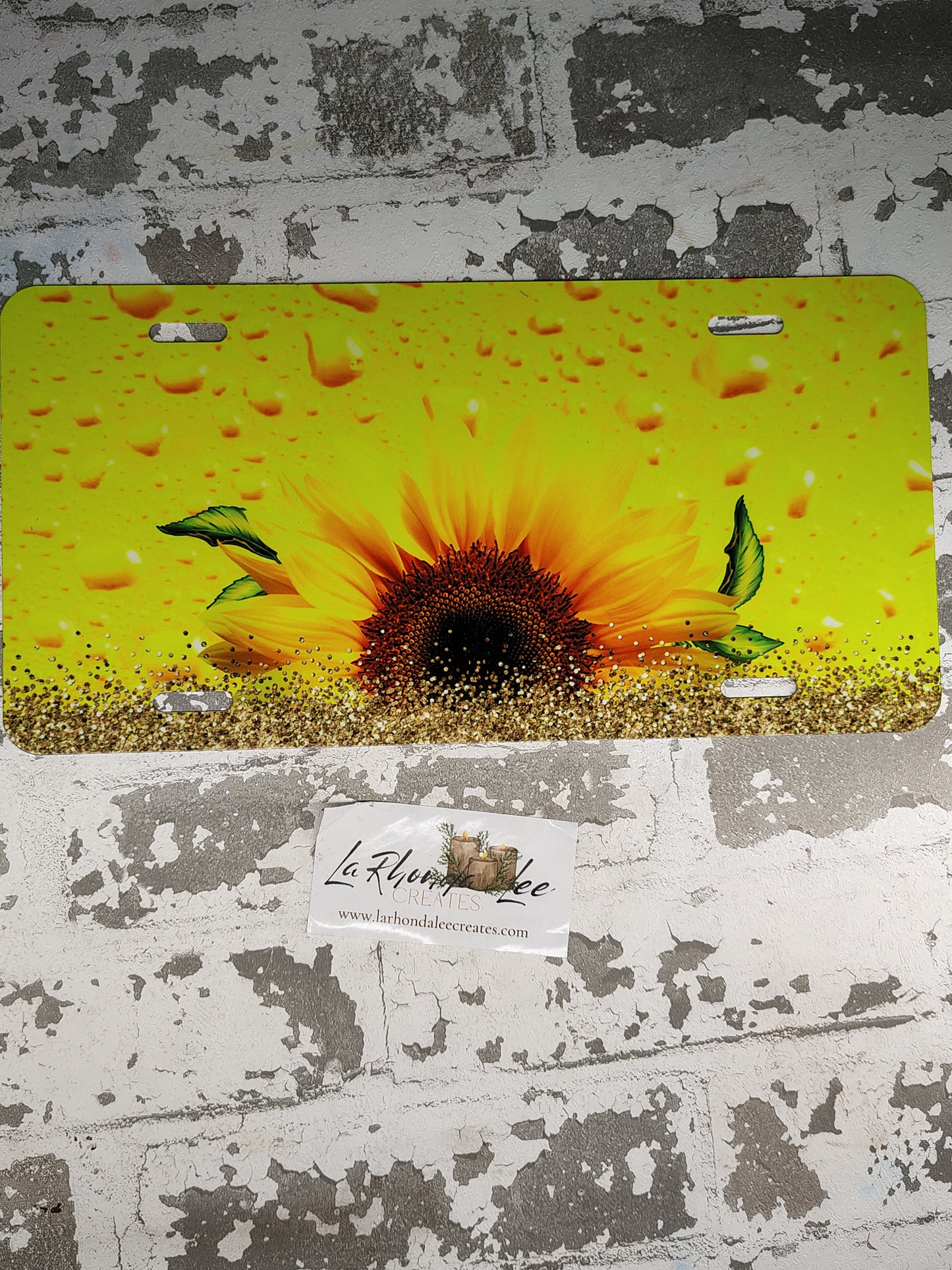 Sunflower License Plate