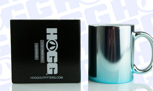 11 Oz sublimation Ombre Mug (silver/blue)