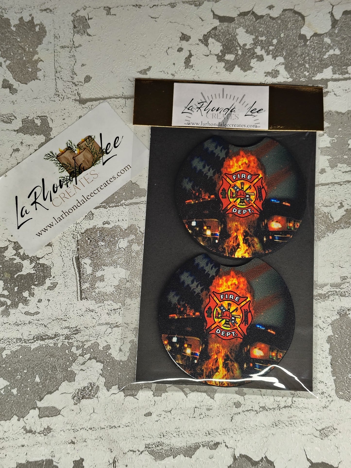 Fire Department Coasters 2pk