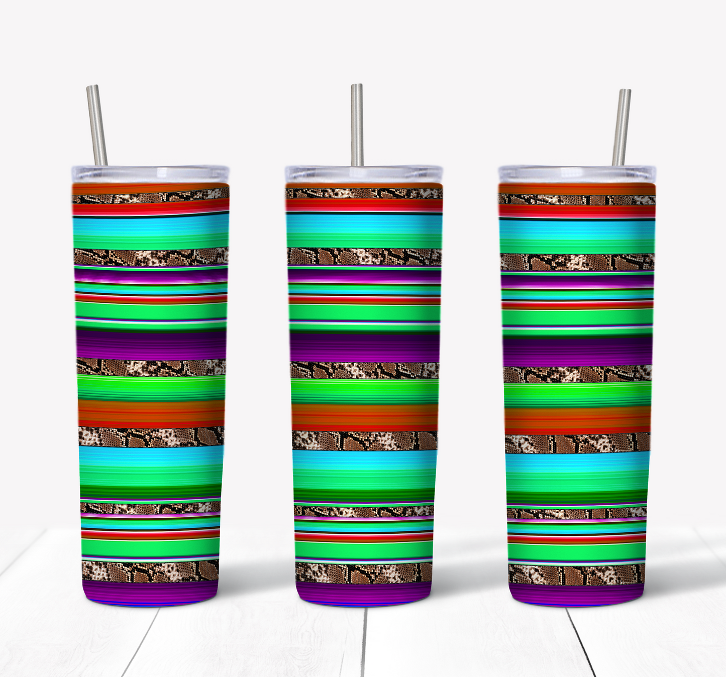 Multi Striped Snake Skin
