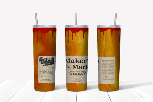 Makers Mark Whiskey Tumbler Mockup