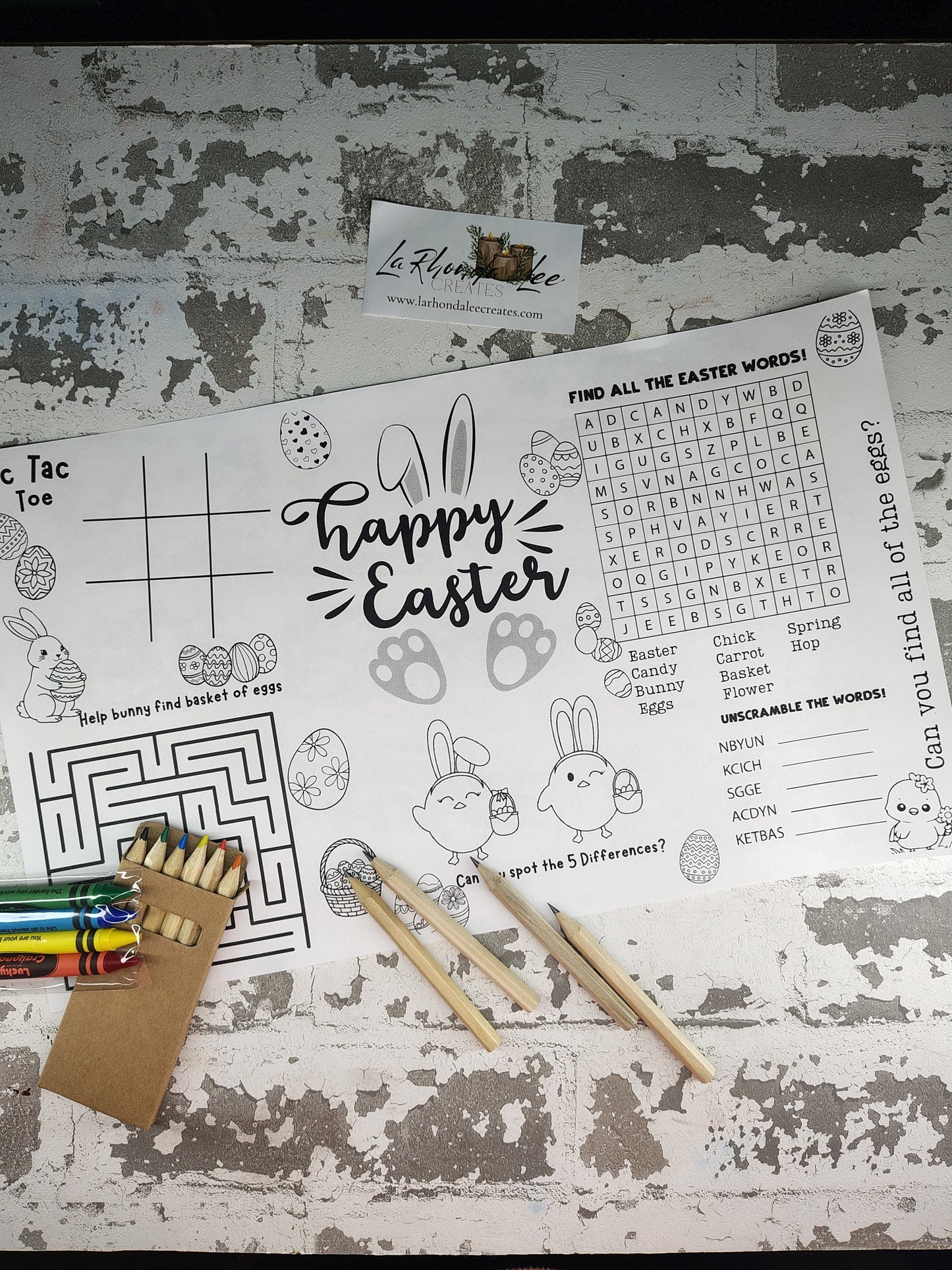 Easter Activity Placemat (Only)