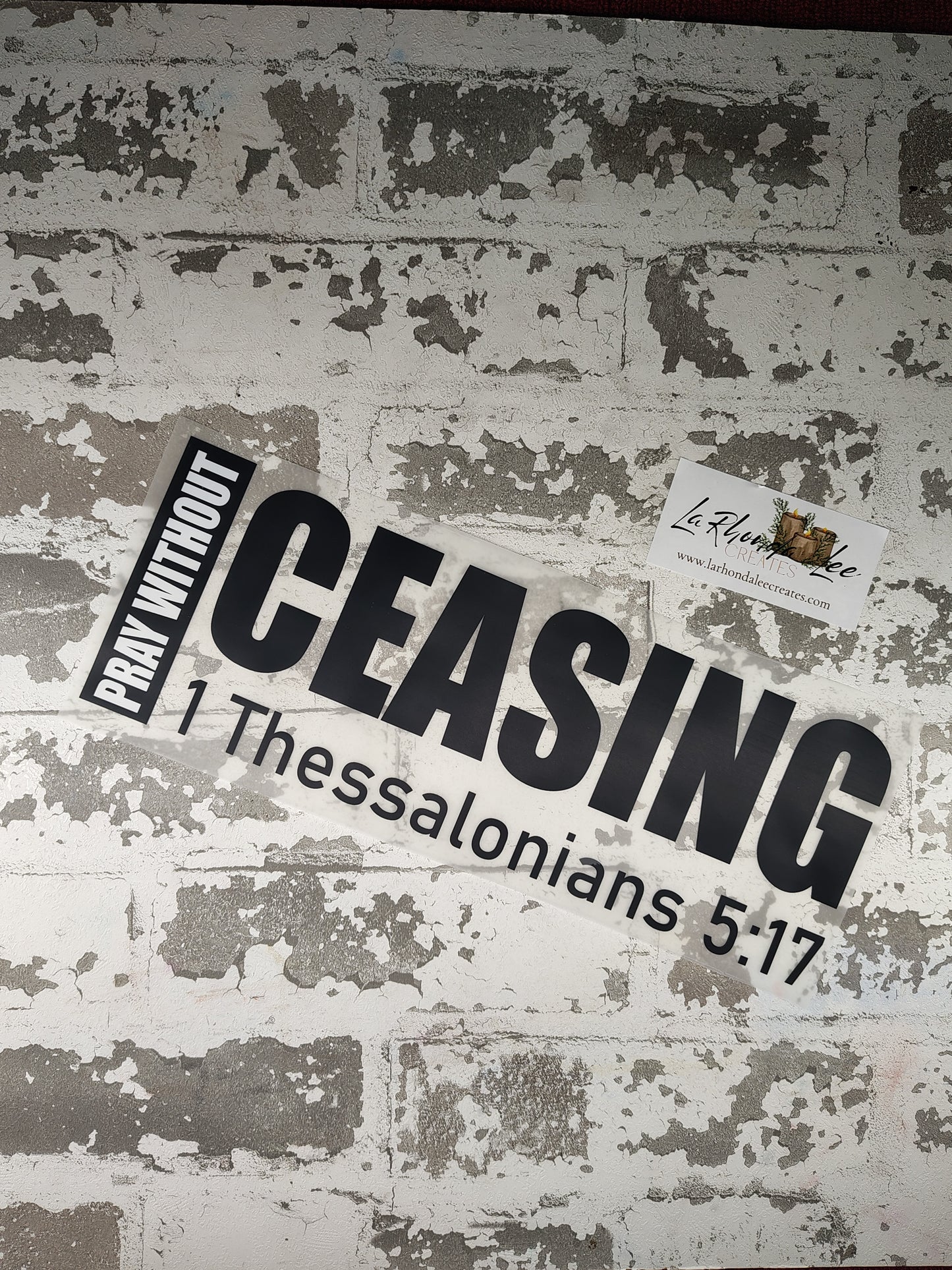 Pray without ceasing